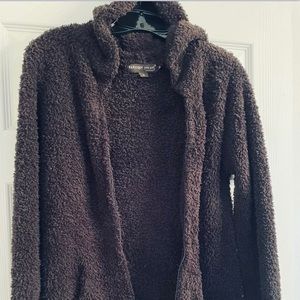 Barefoot Dreams Hooded Cardi Brown XL *Damaged*